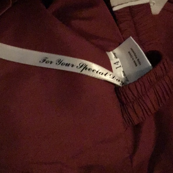 Beautiful Long Burgundy Formal Mermaid Dress - Picture 12 of 12